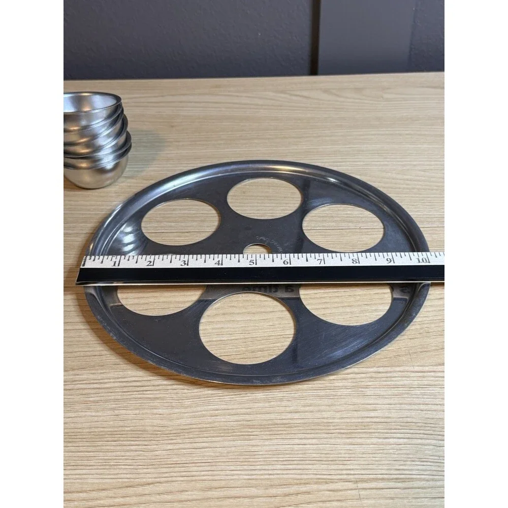 Saladmaster Stainless Steel 6 Cup Egg Poacher Insert & Cups 10 3/8” Parts Only
